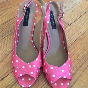 Ann Taylor polka dot heels